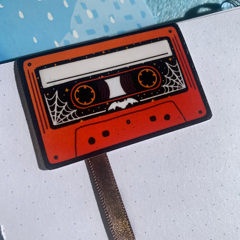 Spooky Ooky Cassette Tape Magnetic Bookmark
