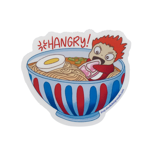 Hangry Ponyo Sticker