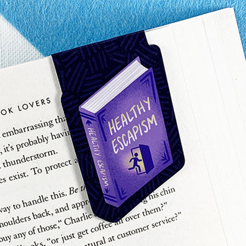Healthy Escapism Magnetic Bookmark