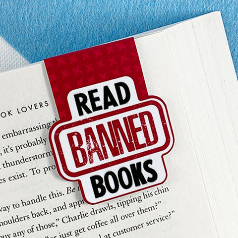 Read Banned Books Magnetic Bookmark