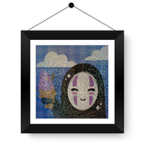 No Face with Taiyaki 4x4 Print