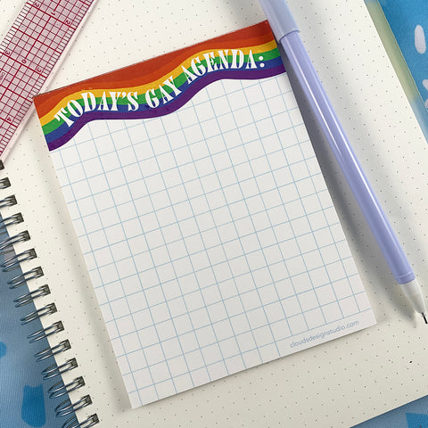 Today's Gay Agenda Notepad