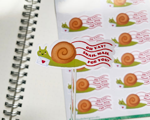 Oh Yay Snail Mail For You Sticker Sheet