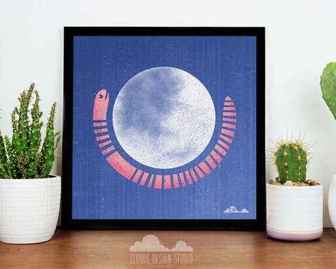 Worm Moon 8x8 Print