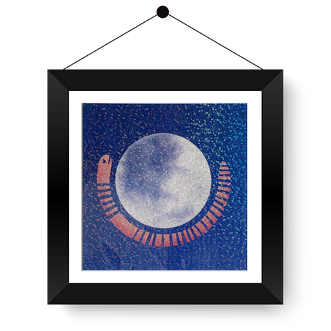 Worm Moon with Holographic Laminate 4x4 Print