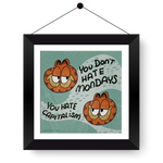 Anticapitalist Garfield 4x4 Print