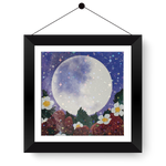 Strawberry Moon with Holographic Laminate 4x4 Print