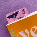 Pink & Purple Bats & Bows Holographic Bookmark