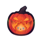 Calcifer Pumpkin Sticker