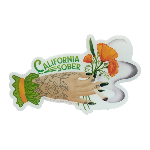 California Sober Sticker