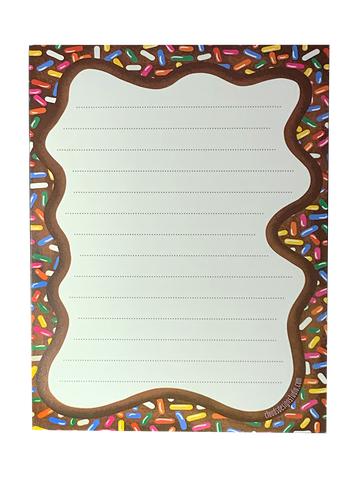 Sweet Sprinkles Notepad - Chocolate