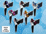Choose Your Fighter Stickers
