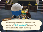 Purging DEI Content is Book Burning - Woke Animals Sticker