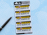 Groceries Is Not an Old-Fashioned Word Mini Sticker Sheet