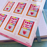 Oversized Yay Not a Bill Stamp-Shaped Stickers