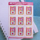 Oversized Yay Not a Bill Stamp-Shaped Stickers