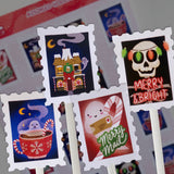 Assorted Holiday Spirits Sticker Sheet