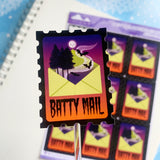 Batty Mail Oversized Postage Stamp-Shaped Stickers