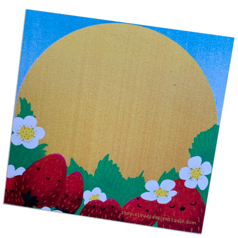 Strawberry Sunshine Sticky Notes