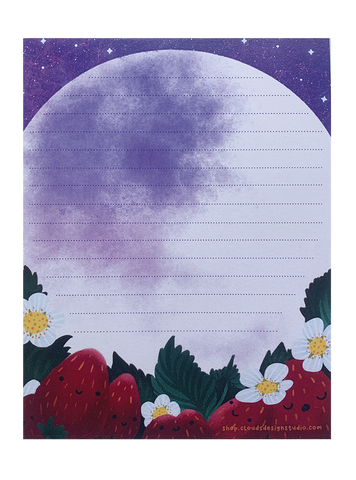 Strawberry Moon Notepad