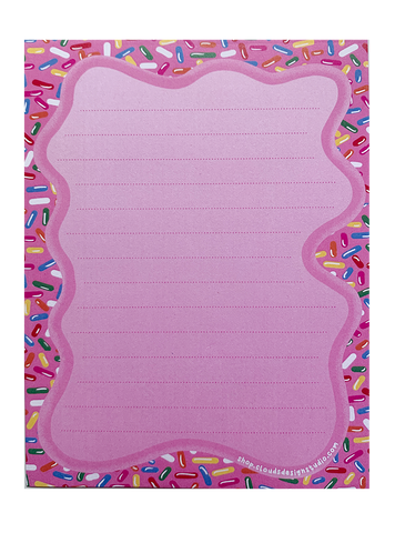 Strawberry Sprinkles Notepad