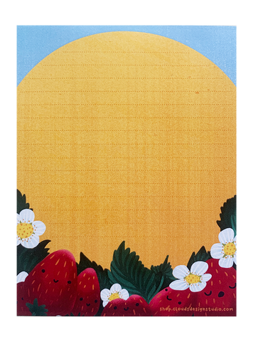 Strawberry Sunshine Notepad