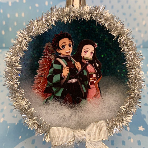 Tanjiro and Nezuko Ornament