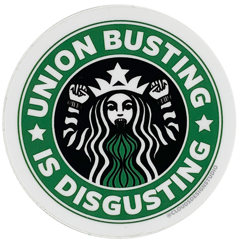 Union Busting is Disgusting Sticker