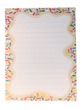 Sweet Sprinkles Notepad - Vanilla