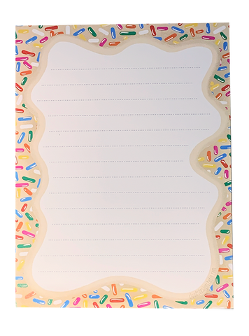 Sweet Sprinkles Notepad - Vanilla