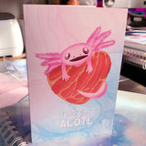 Axolotl Valentine Cards