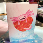 Axolotl Valentine Cards