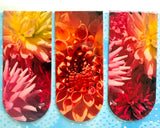 dahlias 3pk. magnetic bookmarks