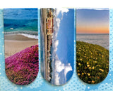 east to west santa cruz 3pk. magnetic bookmarks