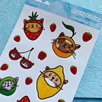 Fruity Kitties Mini Sticker Sheet