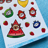 Fruity Kitties Mini Sticker Sheet