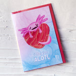 Axolotl Valentine Cards