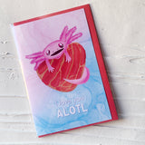 Axolotl Valentine Cards