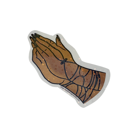 Praying Chola Hands Sticker