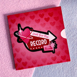 Custom Record + Sleeve Valentine Card