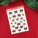 5-Pack Krampus Chips, Dips, Chains and Whips Cards, Envelopes and Sticker Sheet