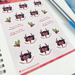 Merry Krampus Sticker Sheet