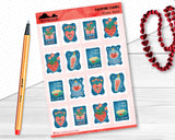 Valentine Stamps Sticker Sheet