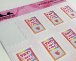 Yay Not a Bill Stamp-Shaped Stickers