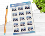 Gas Brake Dip E-40 inspired Postage Stamp-Shaped Stickers