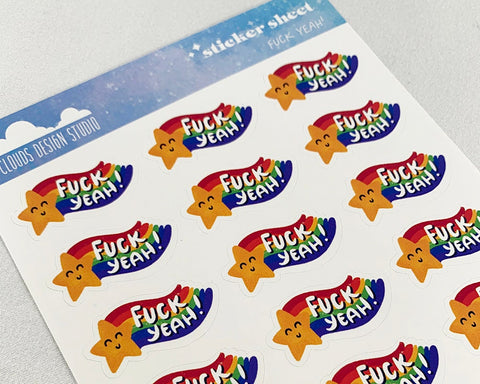 Fuck Yeah Sticker Sheet