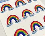 Rainbow Cheer Sticker Sheet