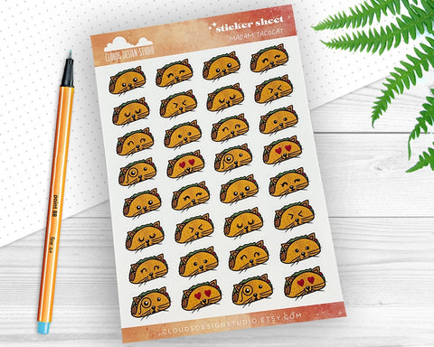 Tacocat Sticker Sheet