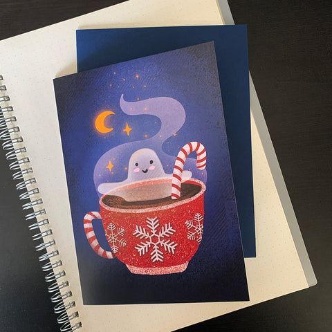 Warmest of Winter Spirits Greeting Card + Envelope